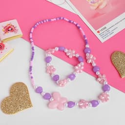 Набор детский «Выбражулька. Ромашки с бабочкой», 2 предмета: бусы, браслет, МИКС