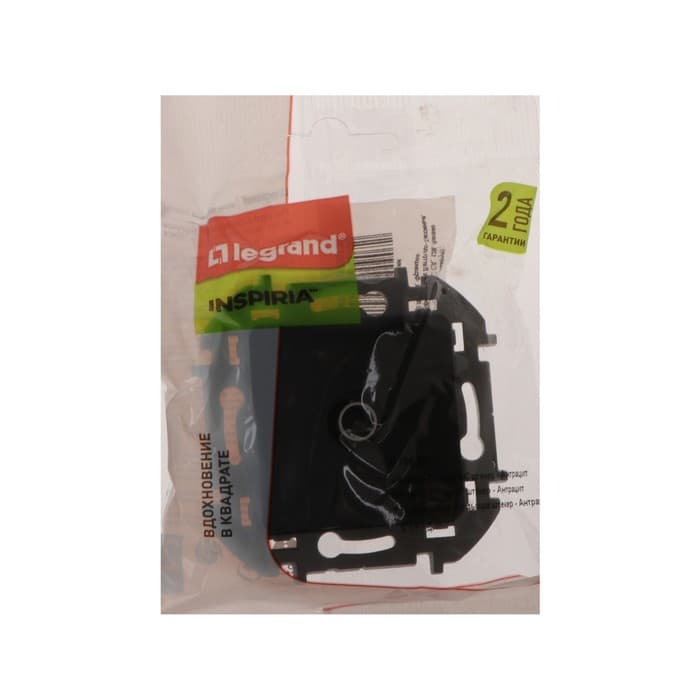 Розетка ТВ Legrand INSPIRIA, скрытая, одноместная, оконечная, 1.5 дБ - 0-2400 МГц, антрацит