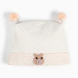 Шапка для девочки, размер 40-42 (3-6 мес.), светло-розовая