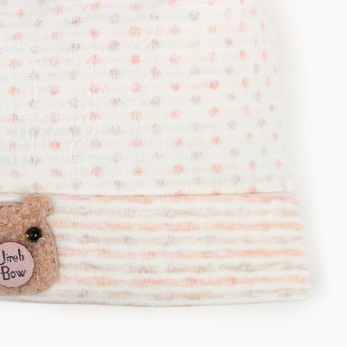 Шапка для девочки, размер 40-42 (3-6 мес.), светло-розовая