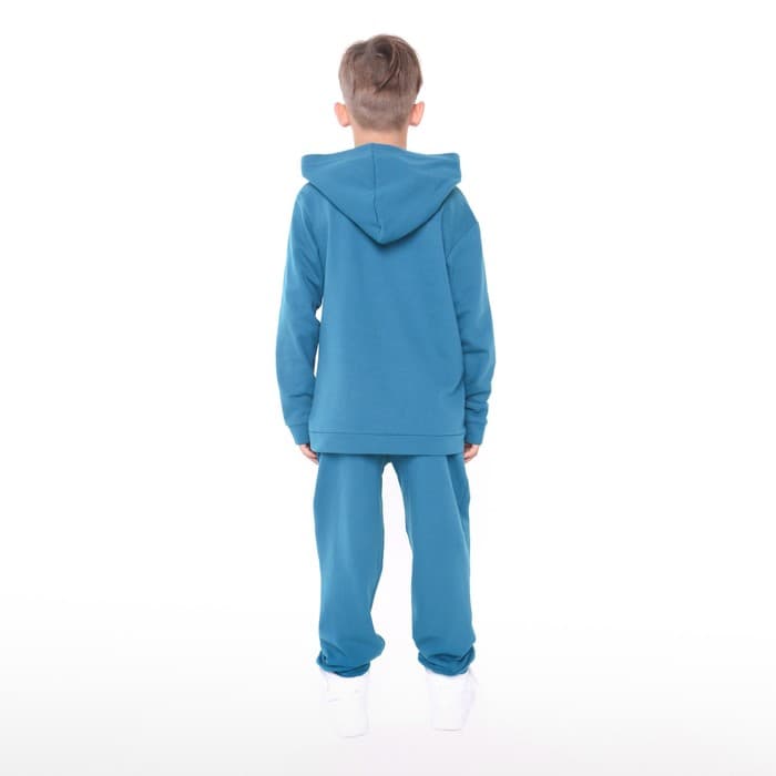 Костюм детский (толстовка, брюки) НАЧЁС, цвет петрол, рост 92 см