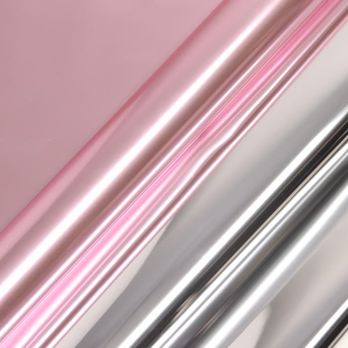 Пленка для цветов,«Металлик», 0.57×10 м, розовый