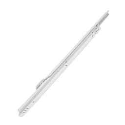 Роликовые направляющие ТУНДРА, L=550 мм, толщина 0.8 мм, белые, 2 шт.