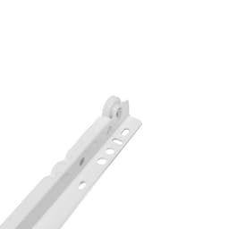 Роликовые направляющие ТУНДРА, L=550 мм, толщина 0.8 мм, белые, 2 шт.