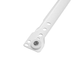 Роликовые направляющие ТУНДРА, L=550 мм, толщина 0.8 мм, белые, 2 шт.