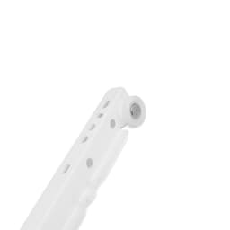 Роликовые направляющие ТУНДРА, L=550 мм, толщина 0.8 мм, белые, 2 шт.