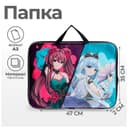 Папка с ручками, А3, текстильная, 47×35×2 см «Аниме»