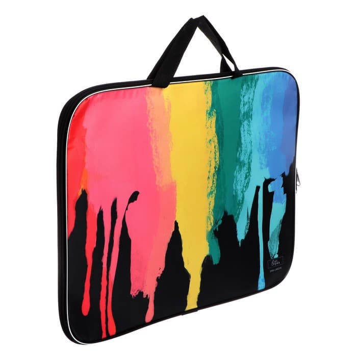 Папка с ручками, А3, текстильная, 47×35×2 см «Яркие краски»