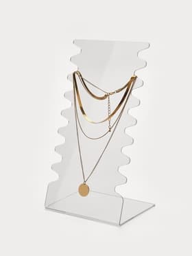 Подставка под колье, оргстекло 3 мм, 15×10×28 см, прозрачный