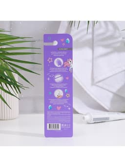 Зубная щетка для детей Evermex с единорогом мягкая щетина