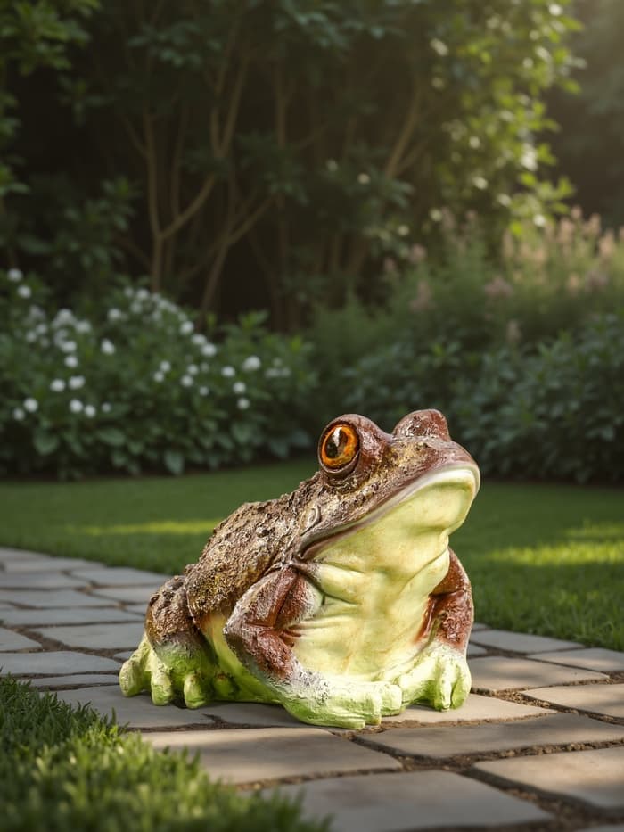 Садовая фигура из полистоуна «Лягушка глазастая древесная», 23×25×20 см