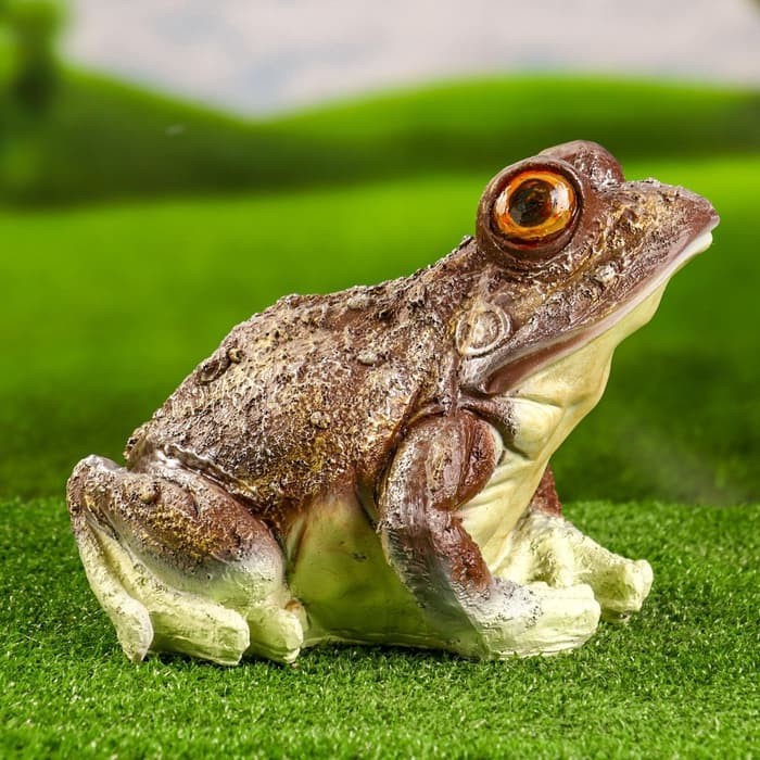 Садовая фигура из полистоуна «Лягушка глазастая древесная», 23×25×20 см