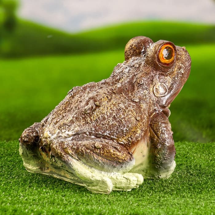 Садовая фигура из полистоуна «Лягушка глазастая древесная», 23×25×20 см