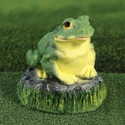 Садовая фигура из гипса «Лягушка на камне», 22×20×22 см