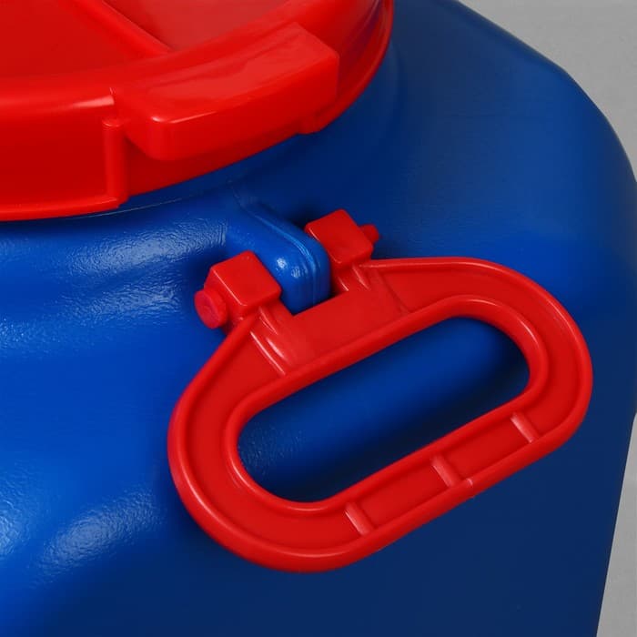 Фляга - бочка пищевая, 30 л, горловина 19.5 см, пластиковая, синяя