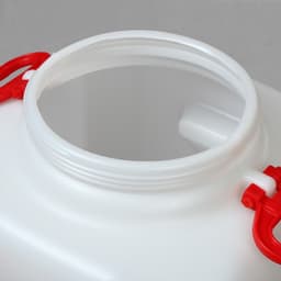 Фляга - бочка пищевая, 40 л, горловина 19.5 см, пластиковая, белая