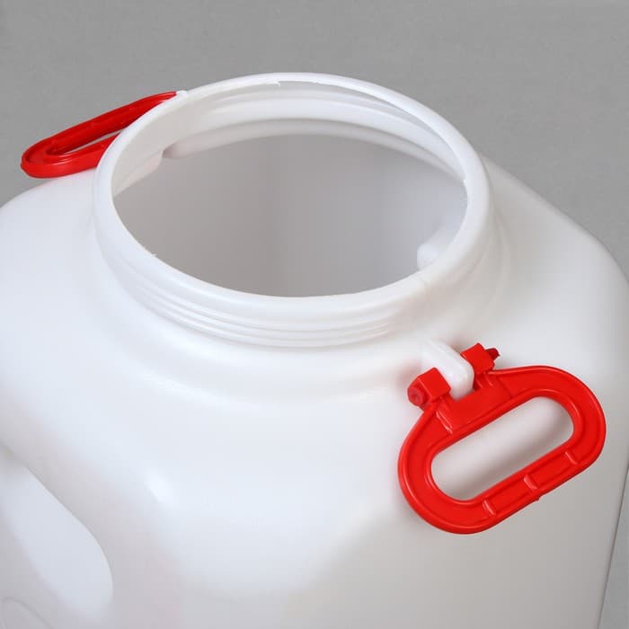 Фляга - бочка пищевая, 50 л, горловина 19.5 см, пластиковая, белая