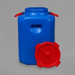 Фляга - бочка пищевая, 50 л, горловина 19.5 см, пластиковая, синяя
