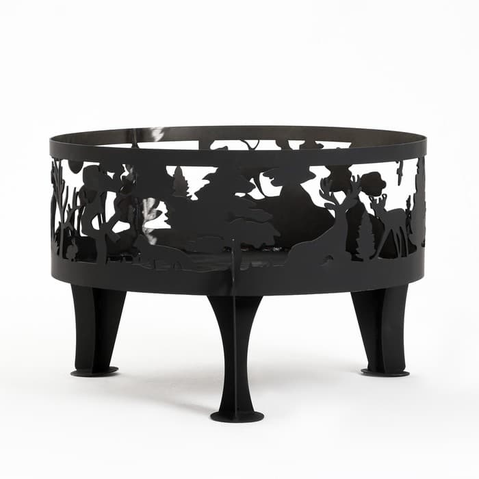 Костровая чаша «Лес», d=70 см, h=45 см, толщина стали 3 мм