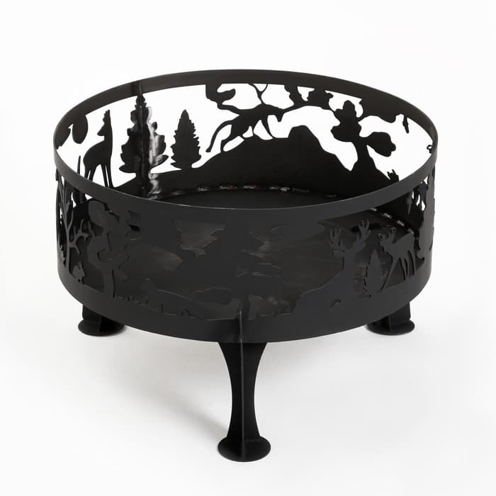 Костровая чаша «Лес», d=70 см, h=45 см, толщина стали 3 мм