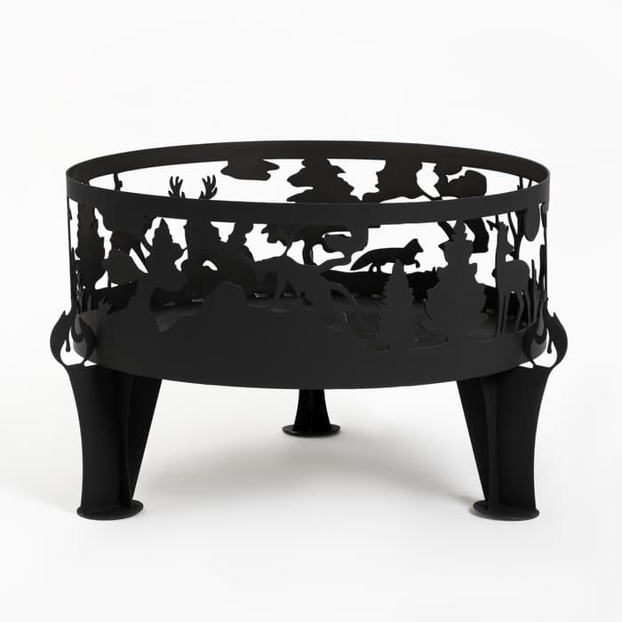 Костровая чаша «Лес», d=70 см, h=45 см, толщина стали 3 мм