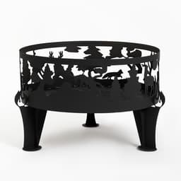 Костровая чаша «Лес», d=70 см, h=45 см, толщина стали 3 мм