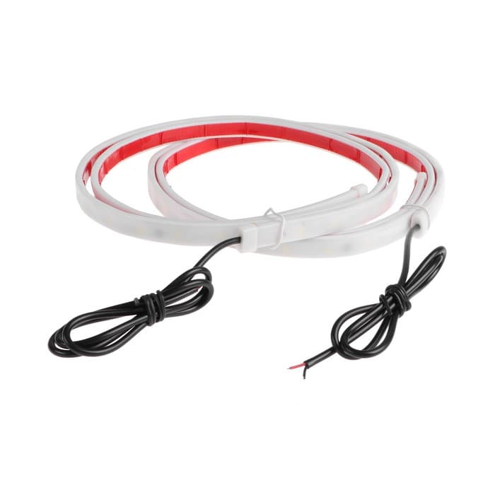 Подсветка двери, 12 В, 120 см, красно-белая, самоклеящаяся, набор 2 шт.