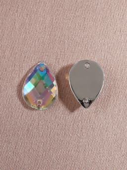 Стразы пришивные «Капля», из органического стекла, с голографией, 10×14 мм, 20 шт.