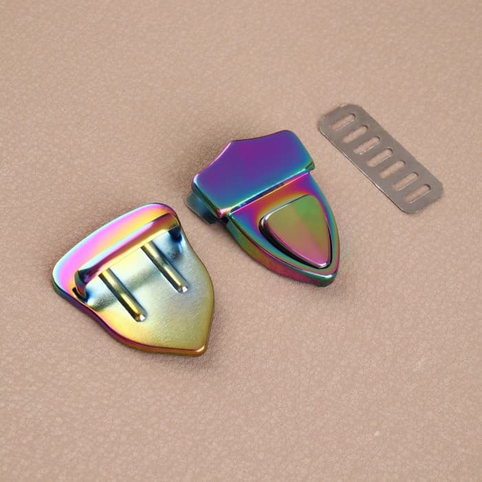 Застёжка для сумки, 3×4.2 см, разноцветная