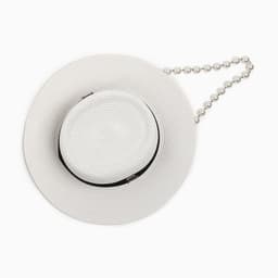 Шляпа женская с бусинами MINAKU, размер 56-58, цвет молочный