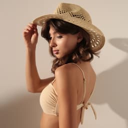 Шляпа женская с декором MINAKU, молочная, размер 56-58