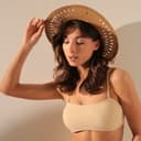 Шляпа женская с декором MINAKU, коричневая, размер 56-58