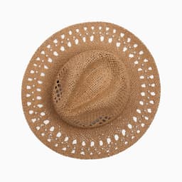 Шляпа женская с декором MINAKU, коричневая, размер 56-58