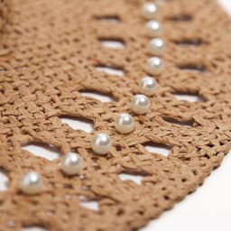 Шляпа женская с декором MINAKU, коричневая, размер 56-58