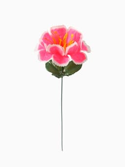 Цветы искусственные «Бегония криспа», h=27 см, d=11 см, ярко-розовые