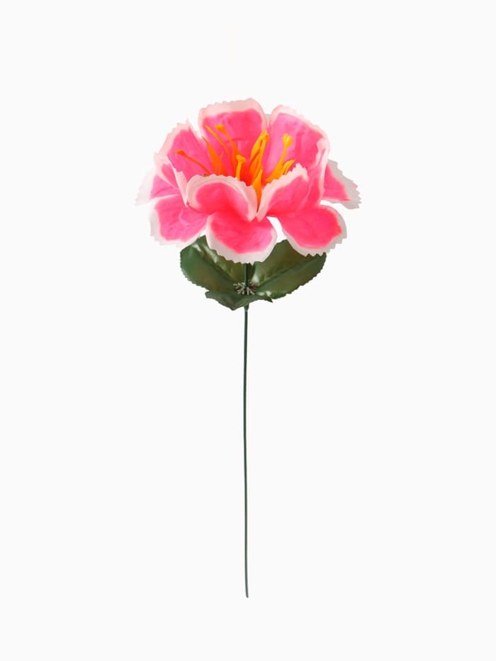 Цветы искусственные «Бегония криспа», h=27 см, d=11 см, ярко-розовые