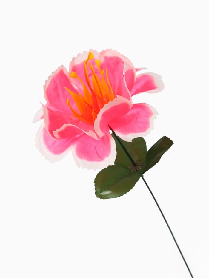 Цветы искусственные «Бегония криспа», h=27 см, d=11 см, ярко-розовые