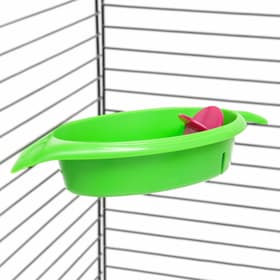 Ванночка-купалка для птиц «Листочек», 18.3×9×3.8 см, пластик, цвет МИКС