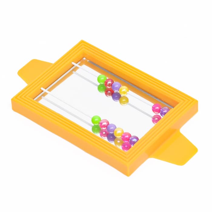 Игрушка для птиц «Зеркало с бусами», 13×6.7 см, цвет МИКС
