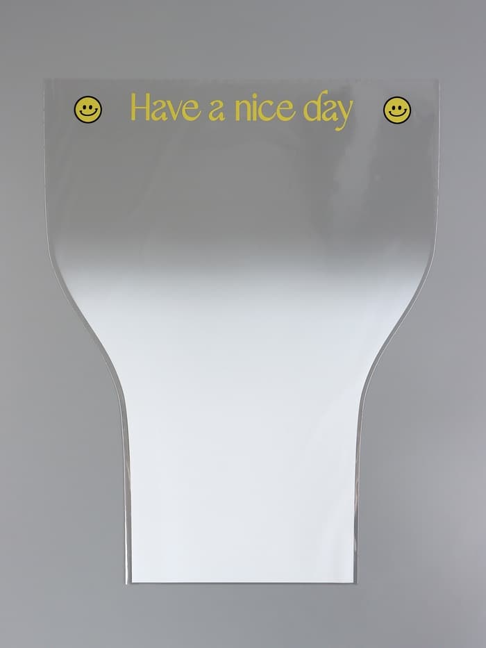 Пакет цветочный Конус, белый, 36×20×45 см±1 см