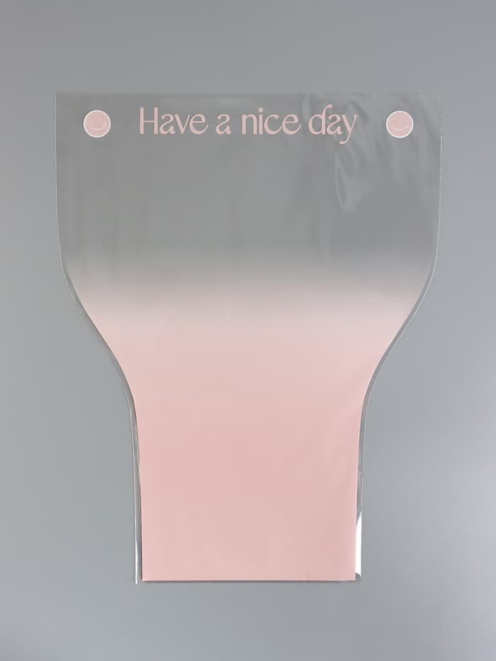 Пакет цветочный Конус, розовый, 36×20×45 см±1 см