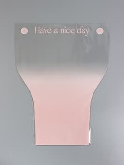 Пакет цветочный Конус, розовый, 36×20×45 см±1 см