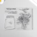 Штамп для творчества «Банка с цветами», 17×21.5×0.3 см