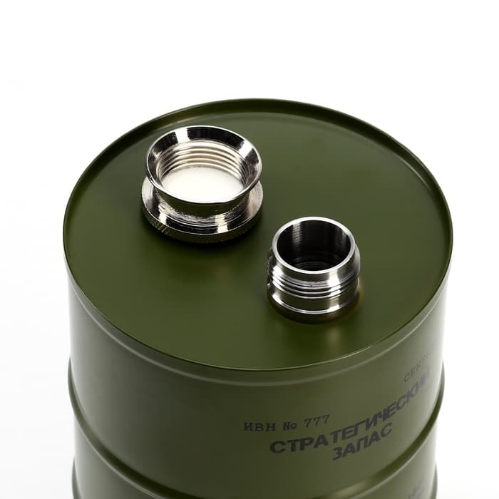 Фляжка «Стратегический запас», нержавеющая сталь, 700 мл, 25 oz