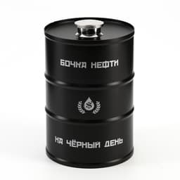 Фляжка «Бочка нефти», нержавеющая сталь, 700 мл, 25 oz