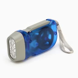 Фонарь ручной аккумуляторный, 1 Вт, LED, 300 мА·ч, с динамо-зарядкой