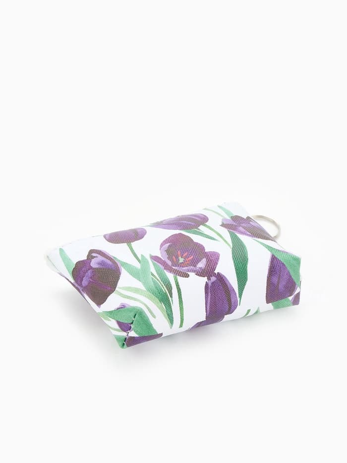 Кошелёк-монетница на молнии 12×2×9 см, с цветочным принтом, МИКС