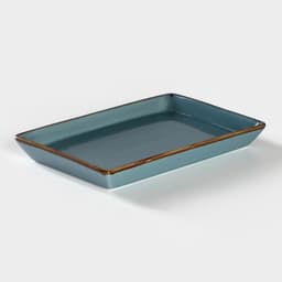 Маслёнка Magistro «Церера», 18×12 см, фарфор, голубая