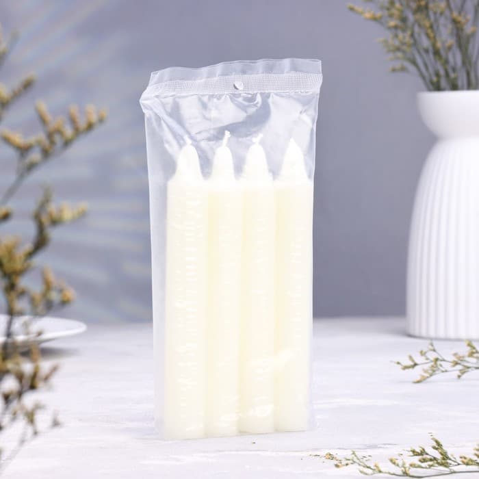 Набор свечей хозяйственных, 2.2×15.5 см, 6 ч, 60 г, 4 шт.