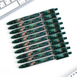 Ручка шариковая, синяя паста, 0.7 мм, пластик, автоматическая «Золотой учитель»